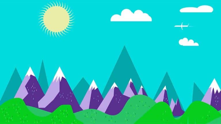 Mountain Range and Clear Sky