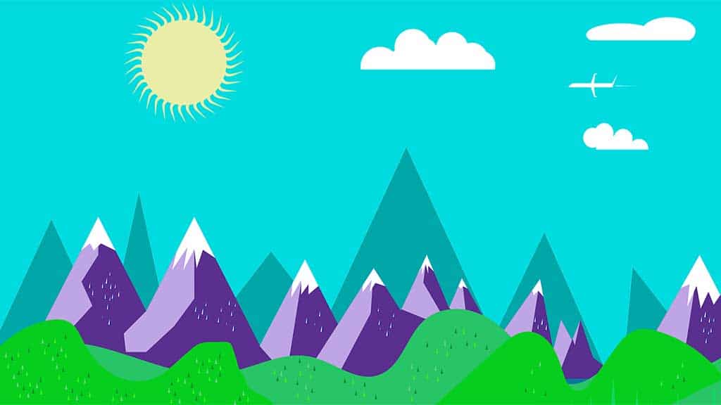 Mountain Range and Clear Sky